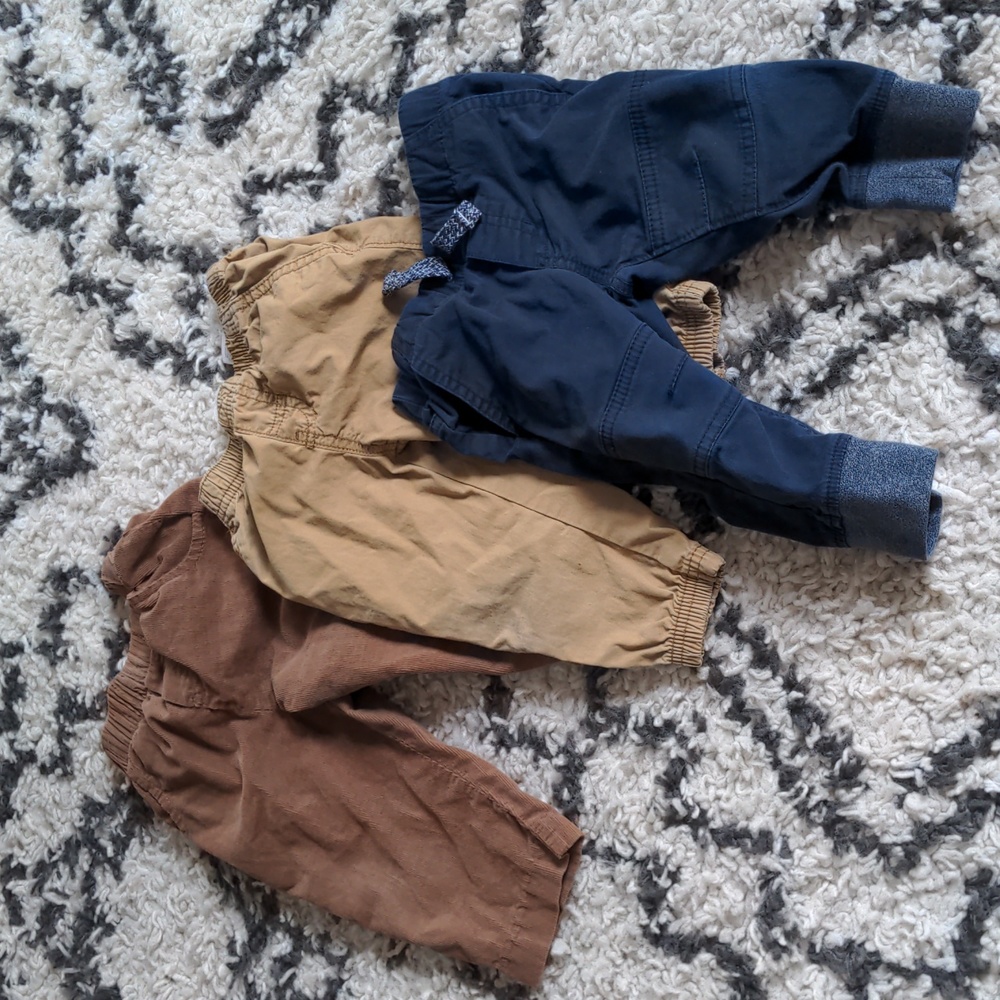 12 month pants and jeans by Carter's and Cat & Jack